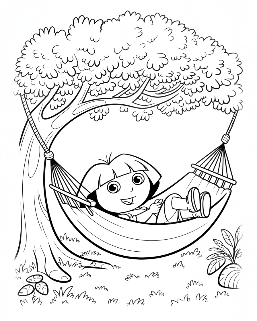 dora coloring pages