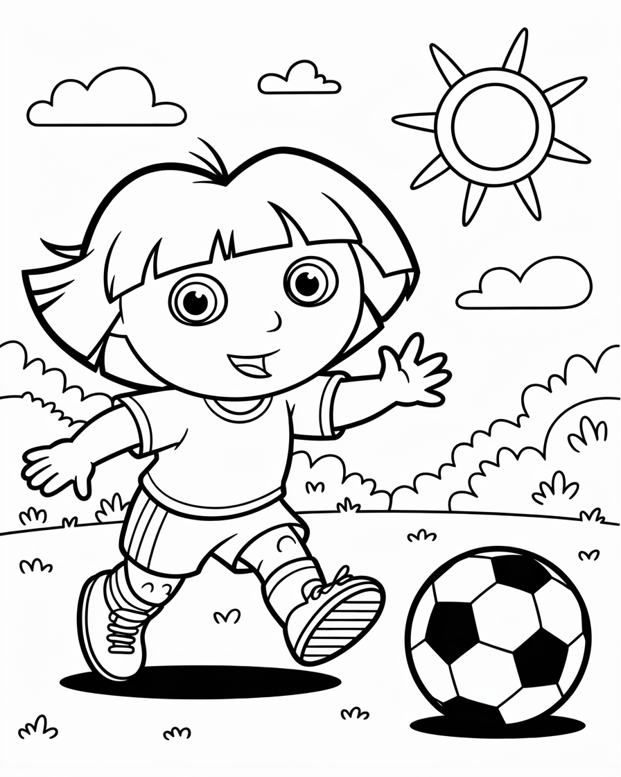 dora coloring pages
