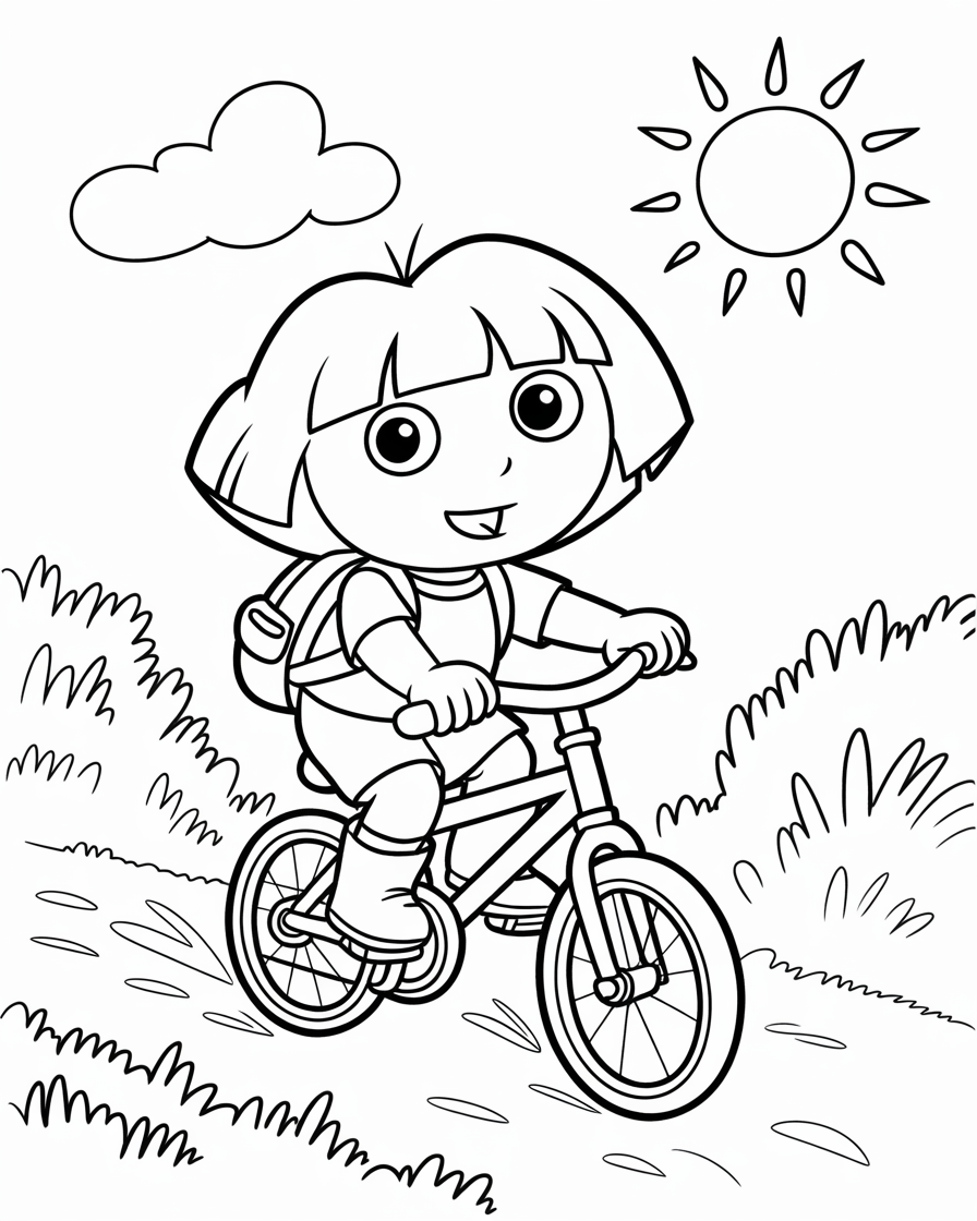 dora coloring pages