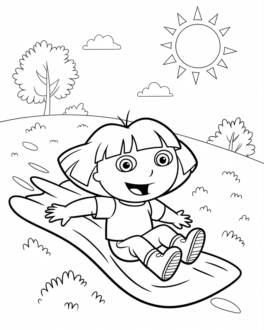dora coloring pages