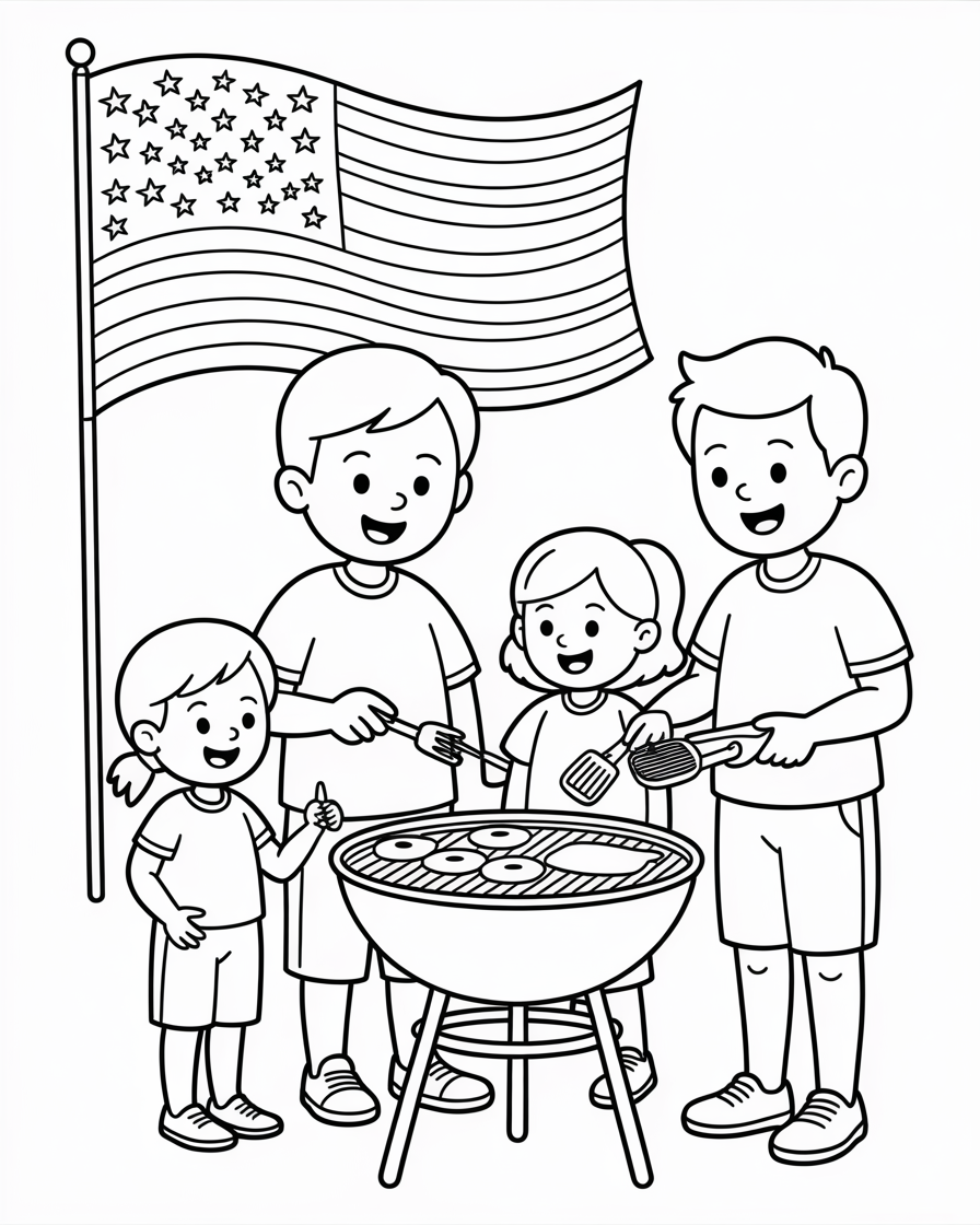 4th of july coloring pages