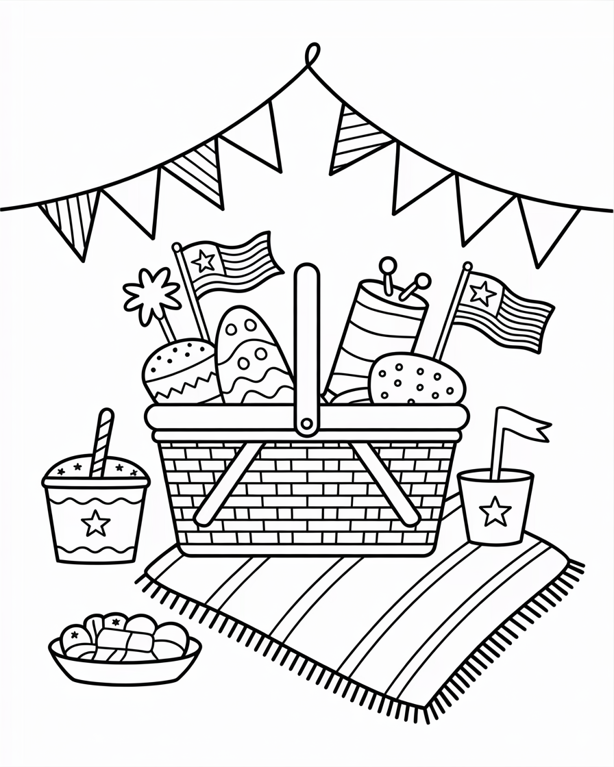 4th of july coloring pages