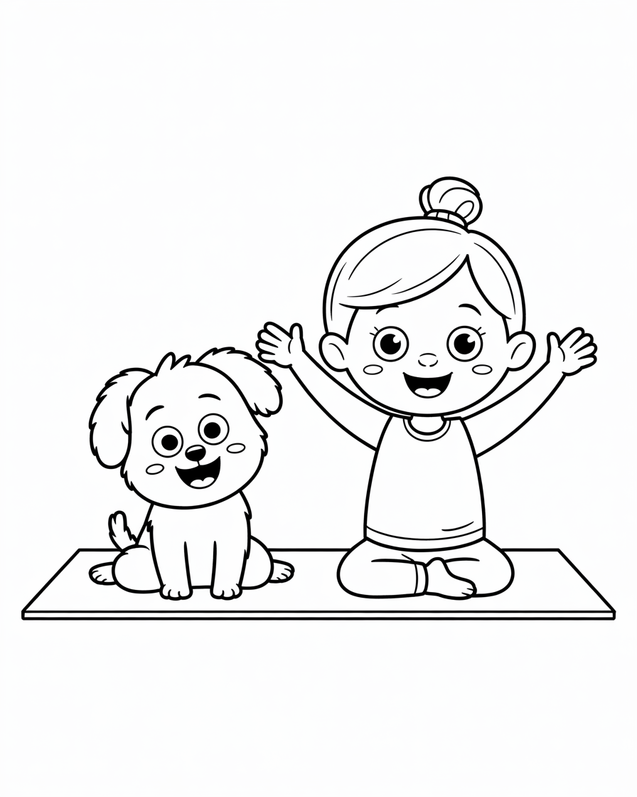yoga coloring pages