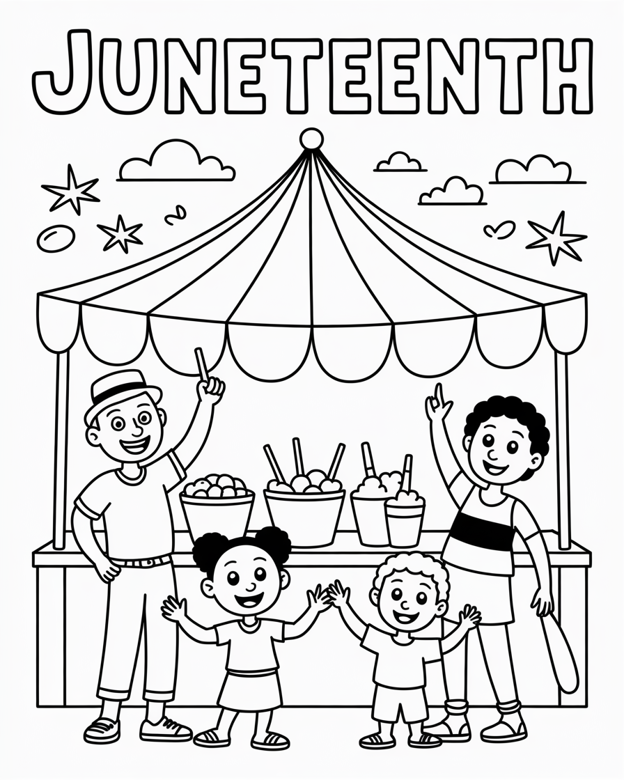 juneteenth coloring pages