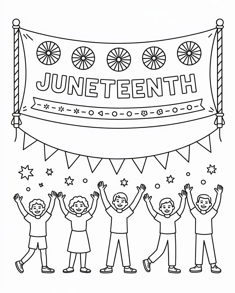 juneteenth coloring pages