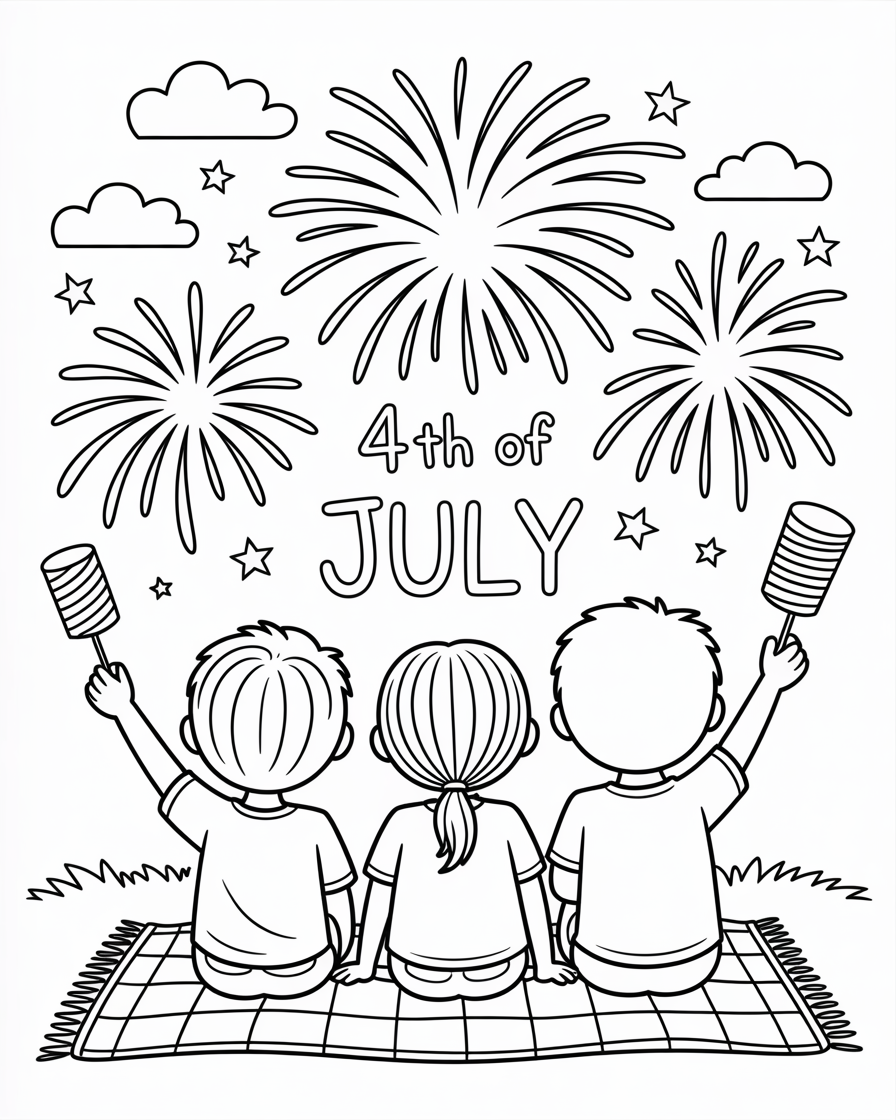 4th of july coloring pages