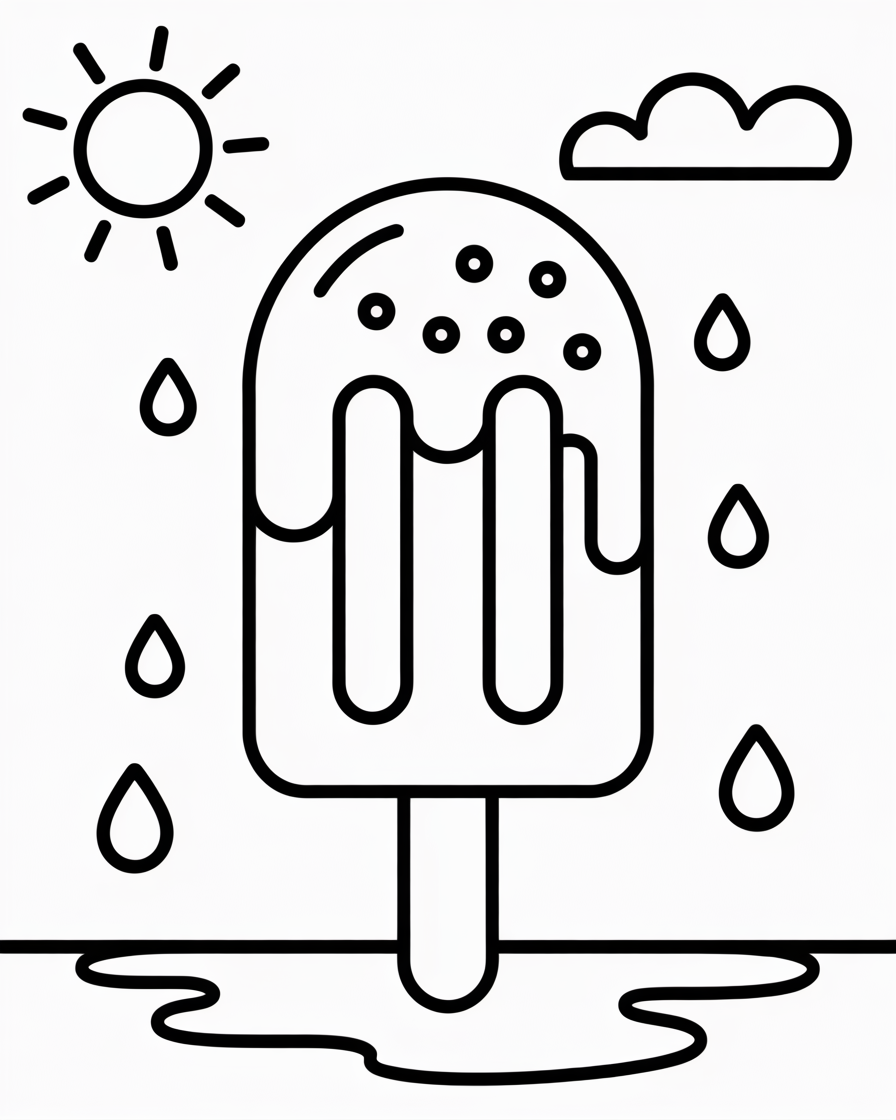 popsicle coloring pages