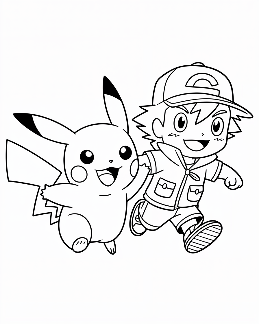 pikachu coloring pages
