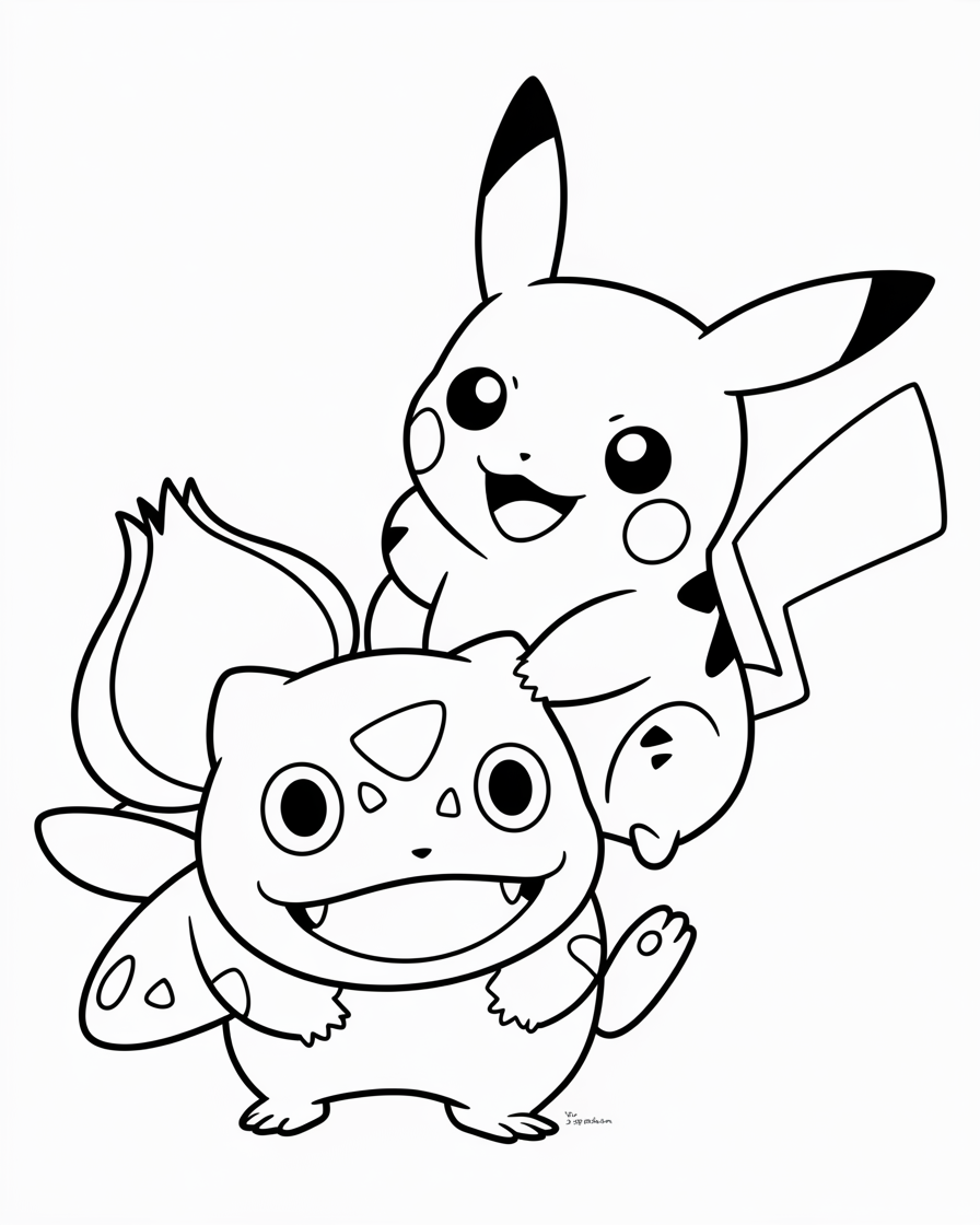 pikachu coloring pages