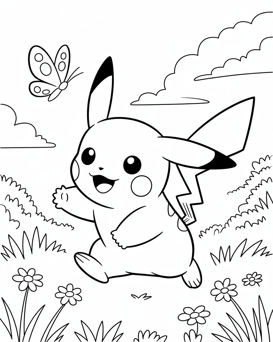 pikachu coloring pages