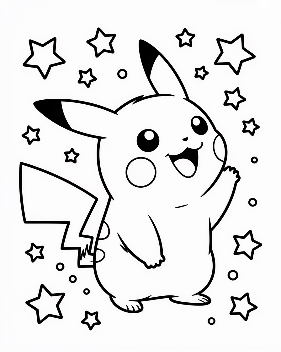 pikachu coloring pages