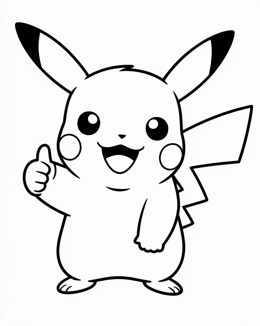 pikachu coloring pages