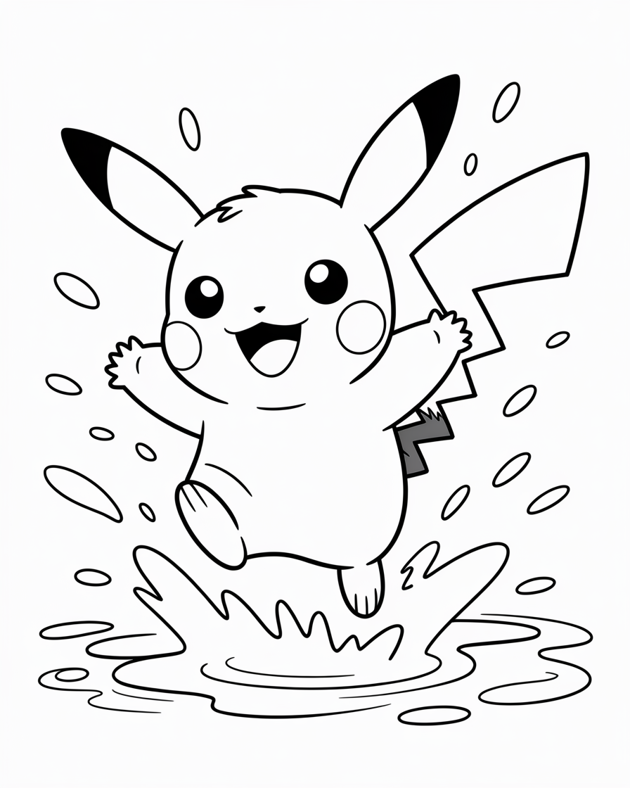 pikachu coloring pages