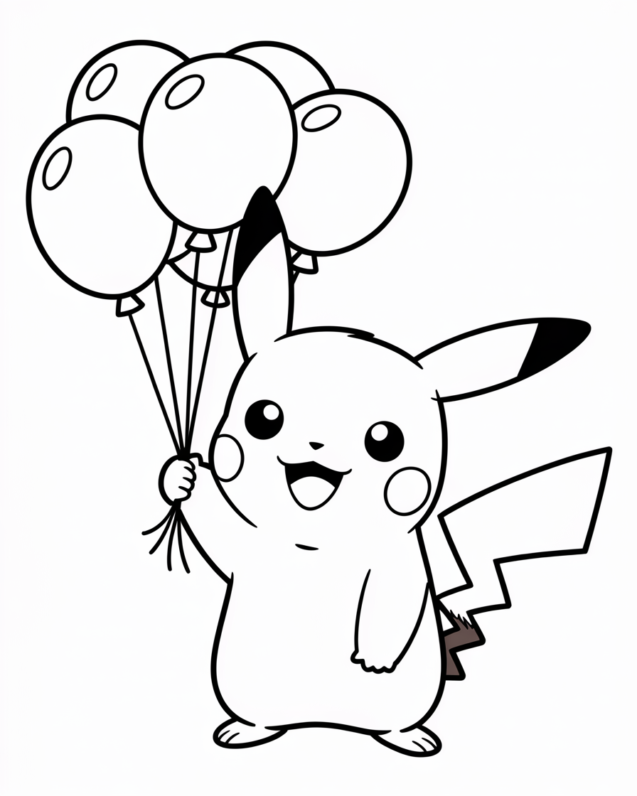 pikachu coloring pages