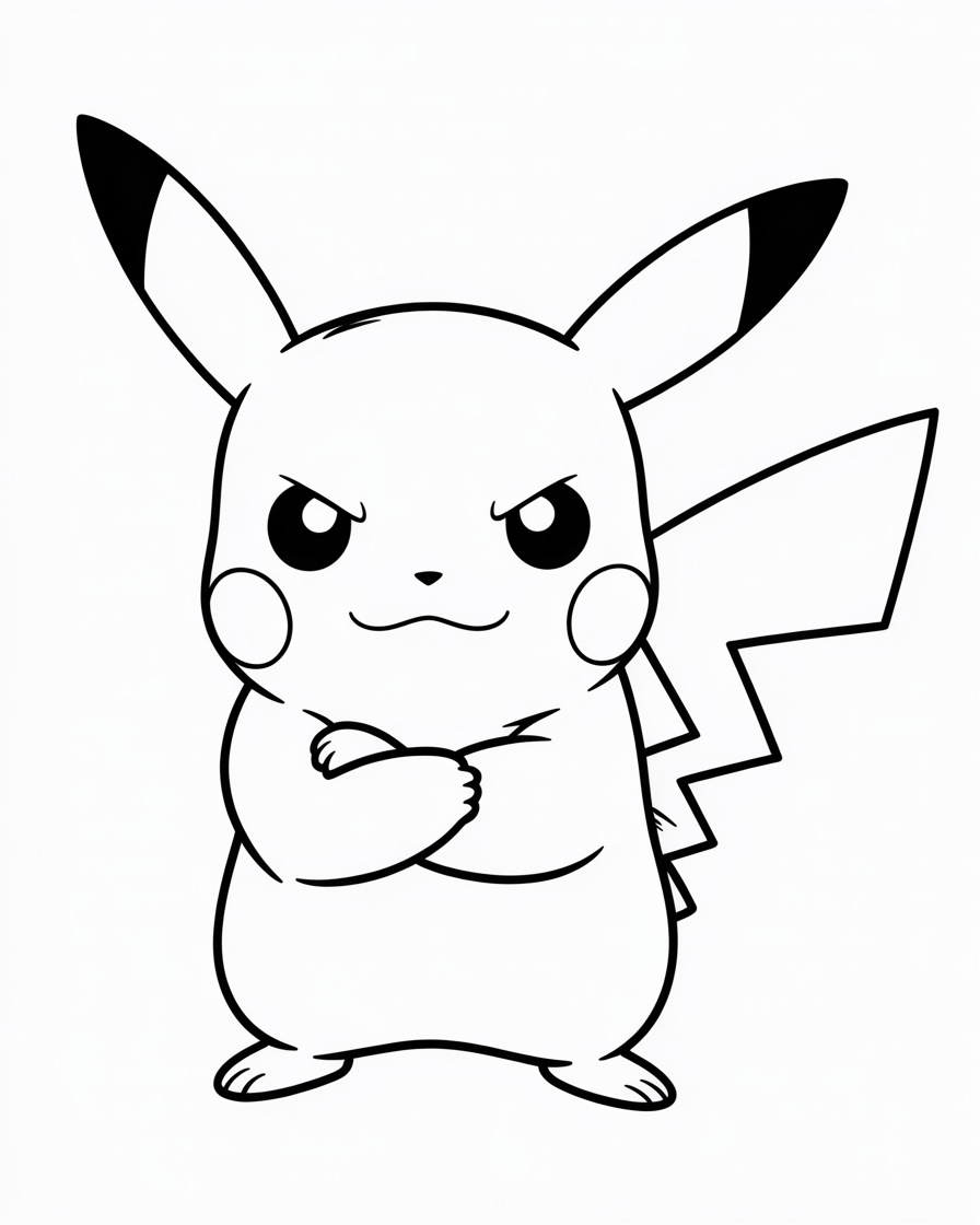 pikachu coloring pages