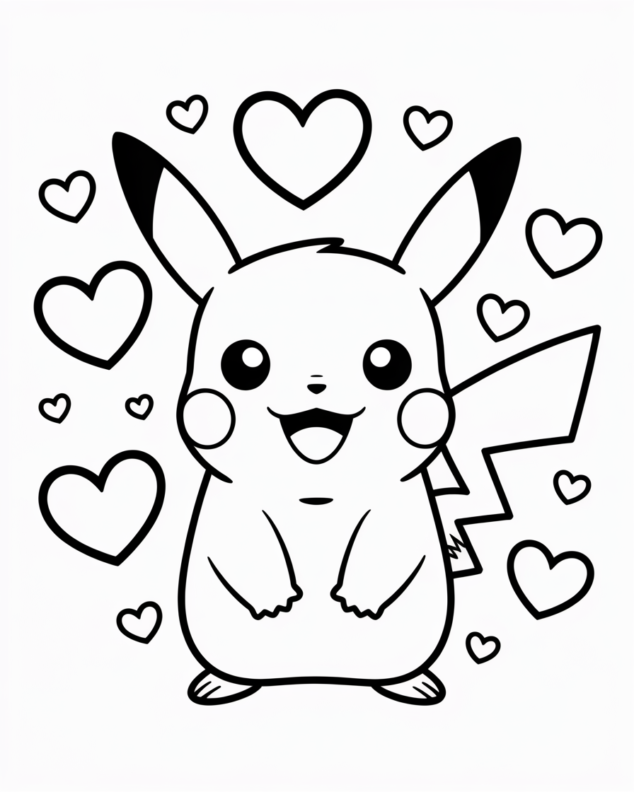 pikachu coloring pages