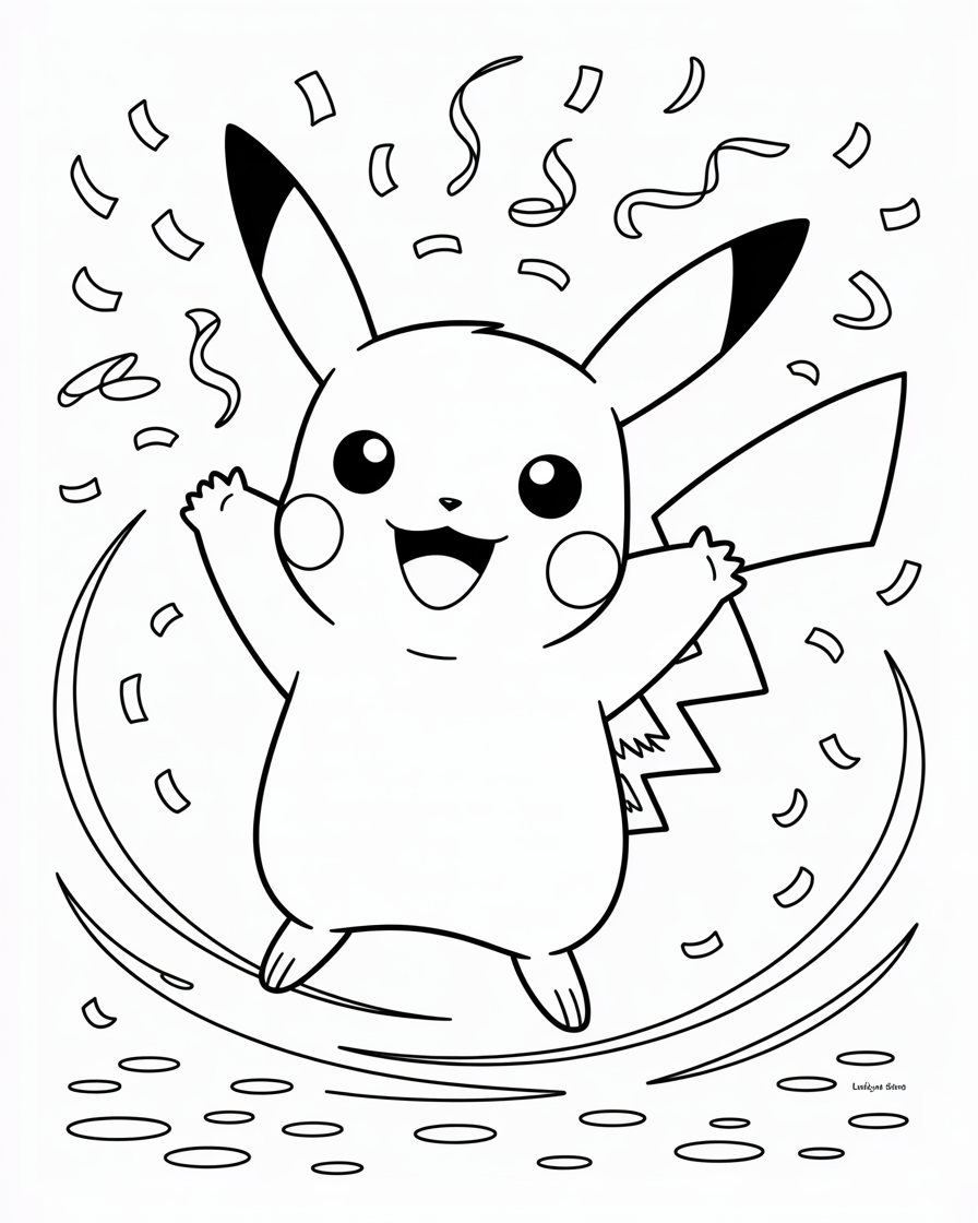 pikachu coloring pages