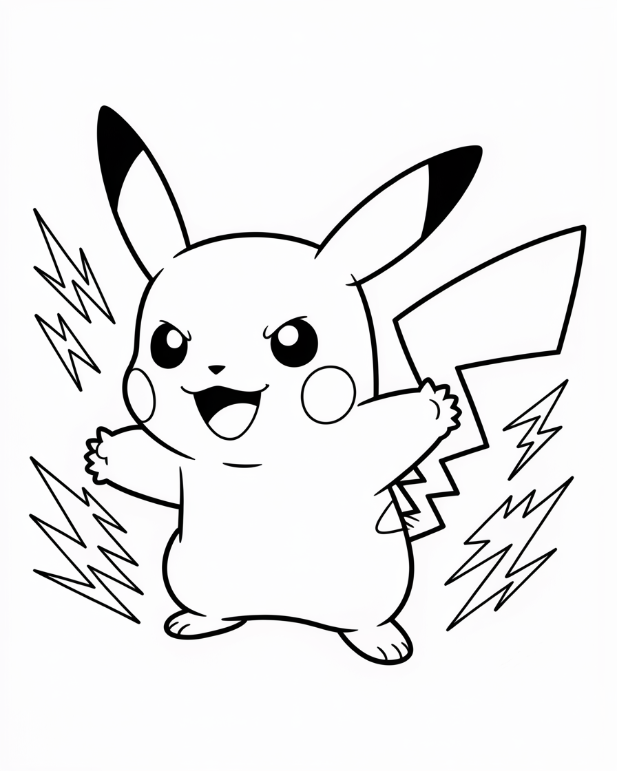 pikachu coloring pages