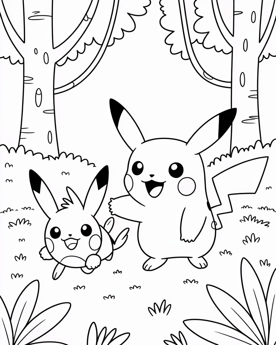 pikachu coloring pages