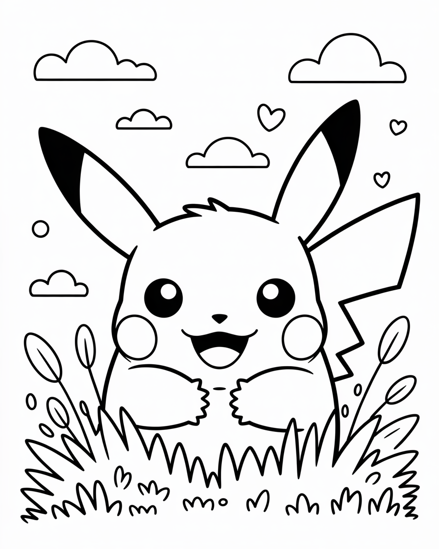 pikachu coloring pages