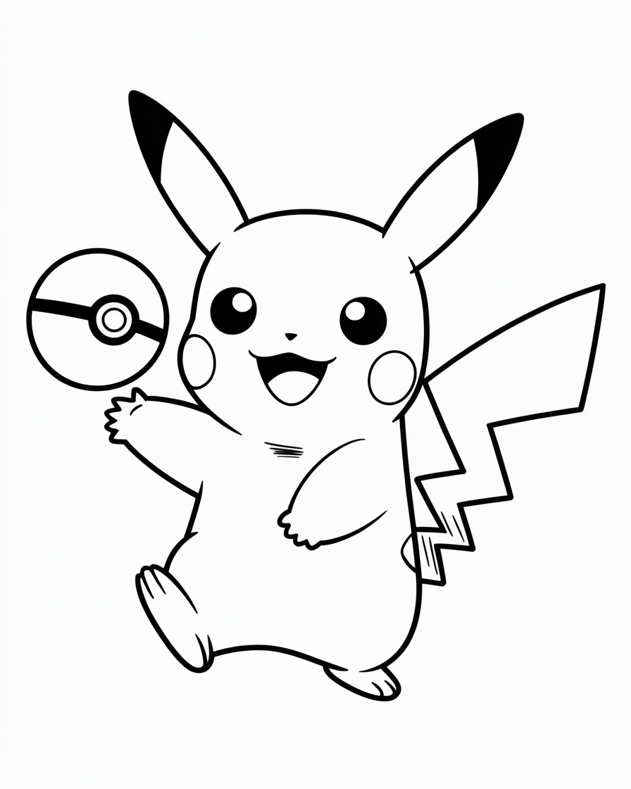 pikachu coloring pages