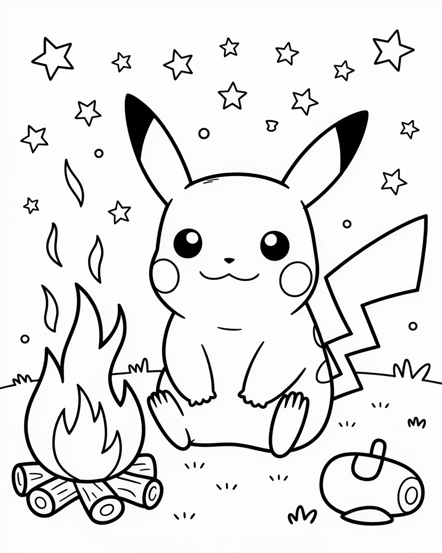 pikachu coloring pages