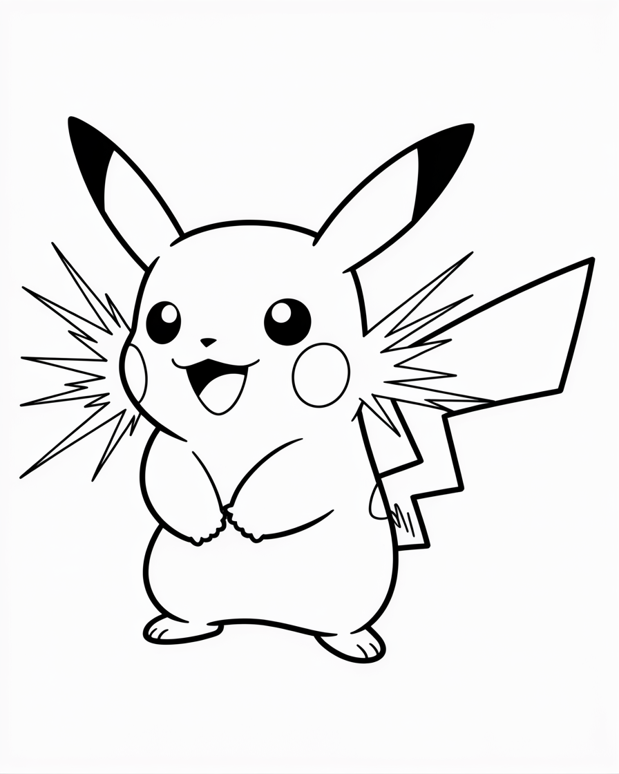 pikachu coloring pages