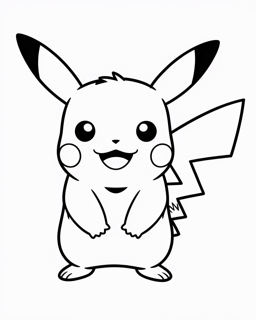 pikachu coloring pages