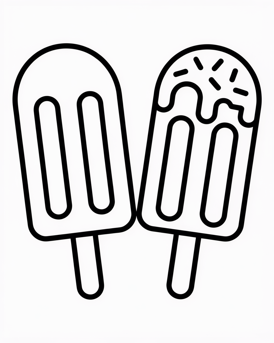 popsicle coloring pages