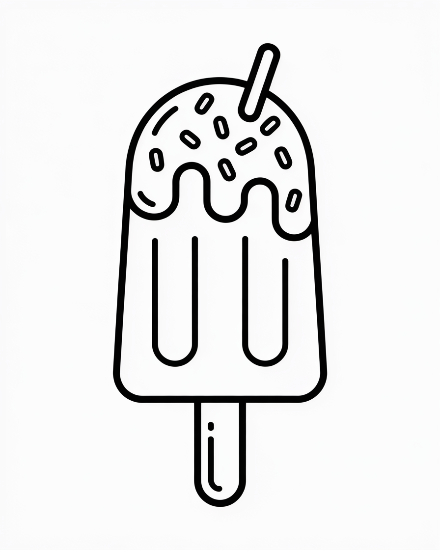 popsicle coloring pages