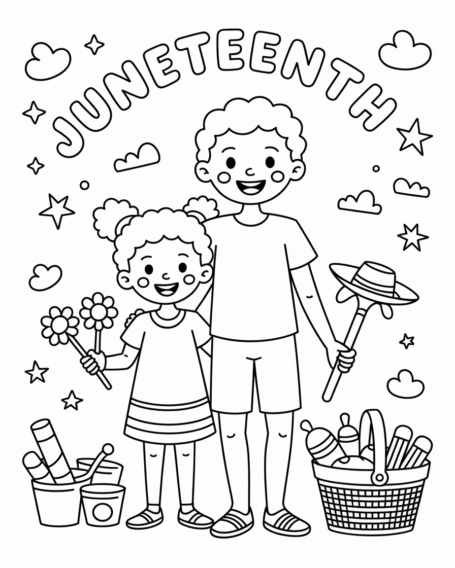 juneteenth coloring pages