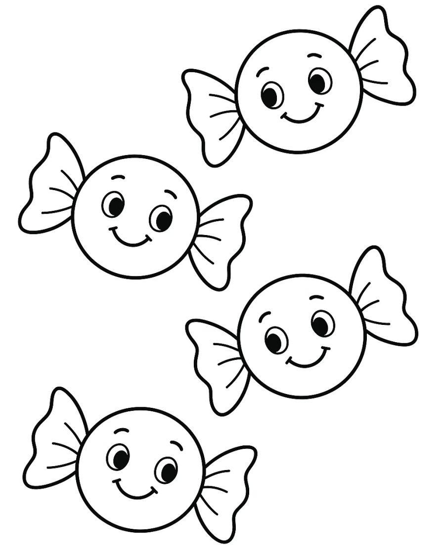 Smiling Chocolate Candies