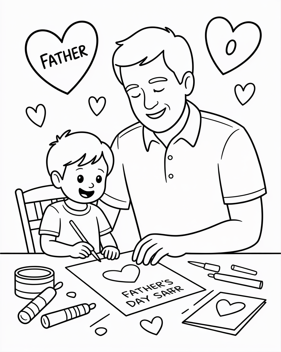 fathers day coloring pages