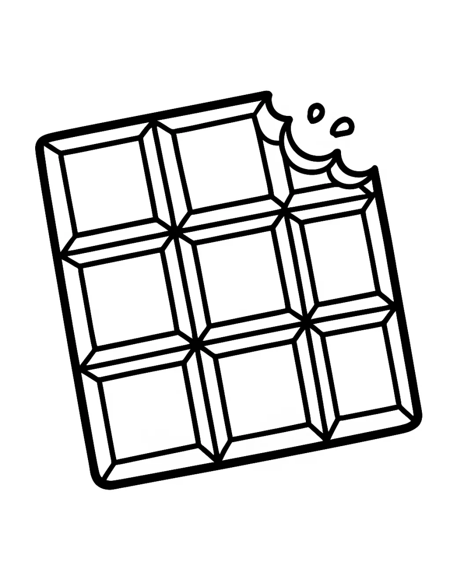 Square Chocolate Bar