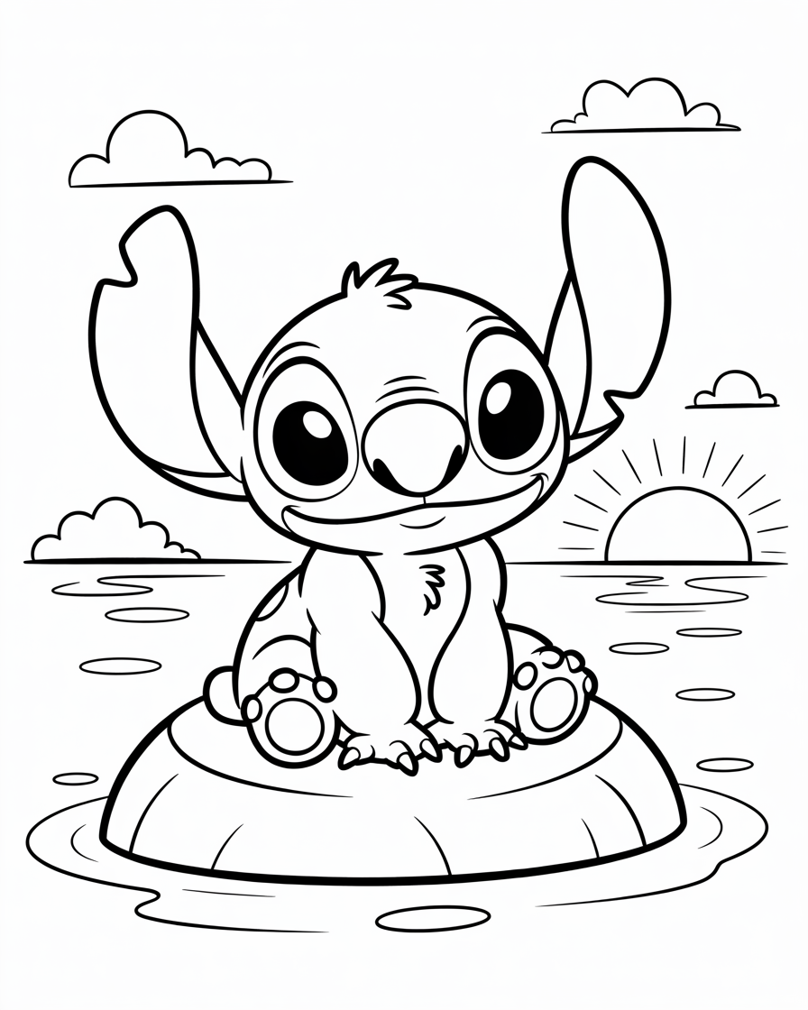 stitch coloring pages