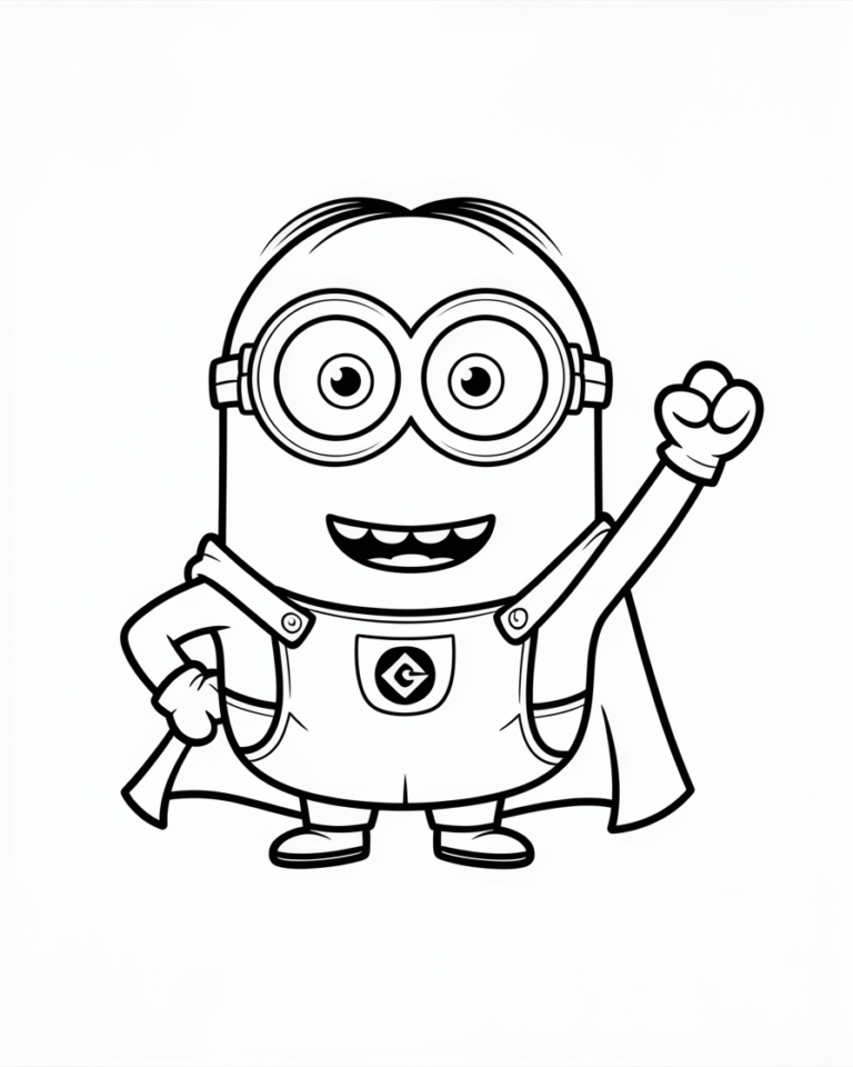 Minions Coloring Pages (20 Free Printable PDFs)