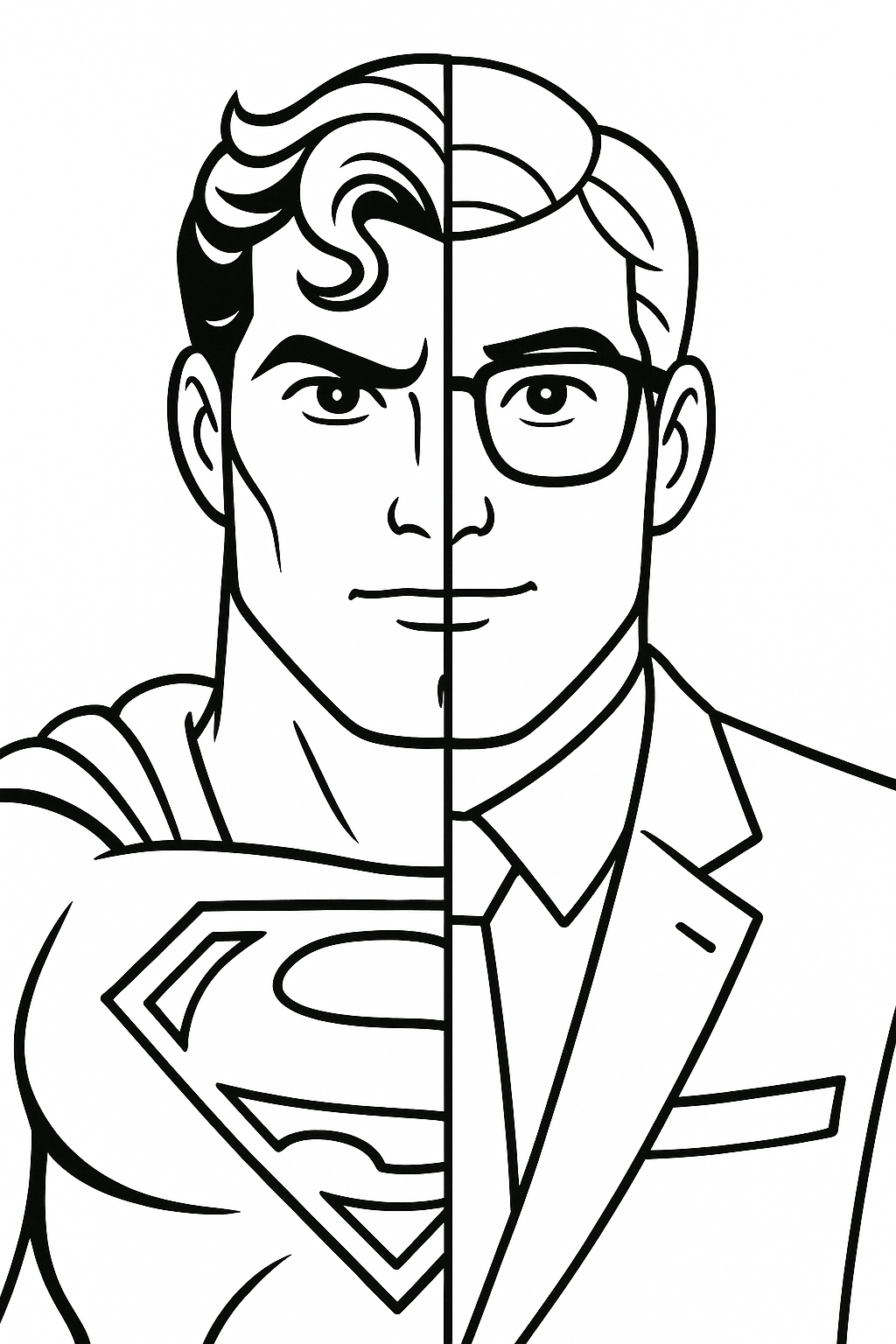 Superman and Clark Kent