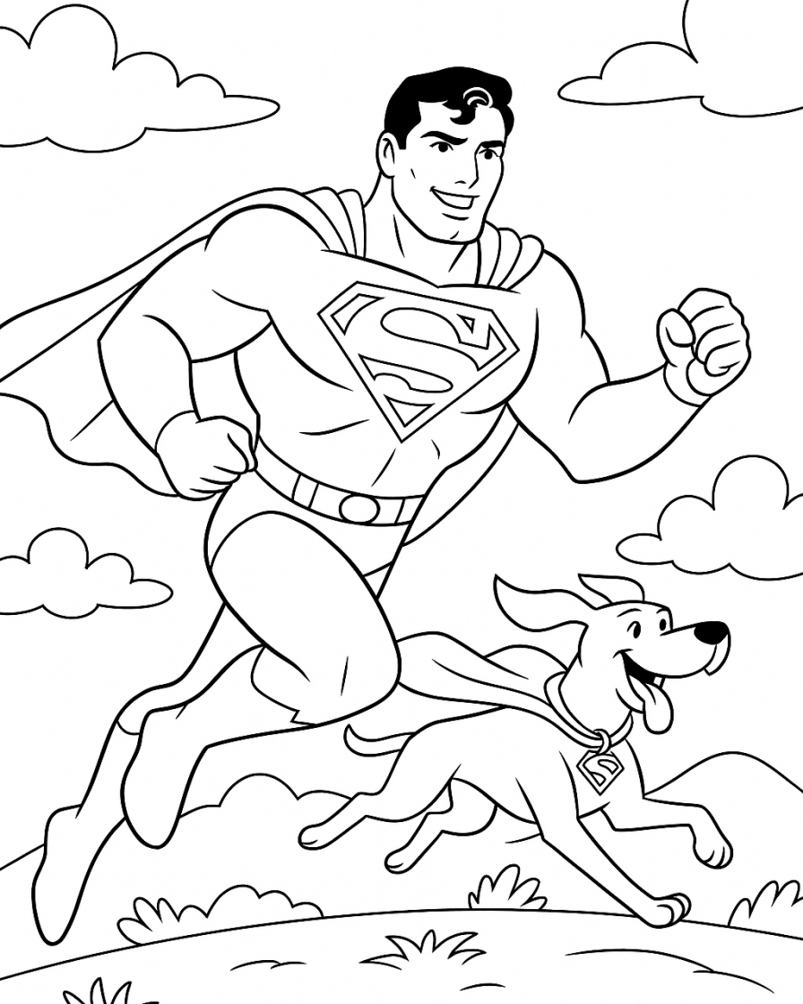 superman coloring pages