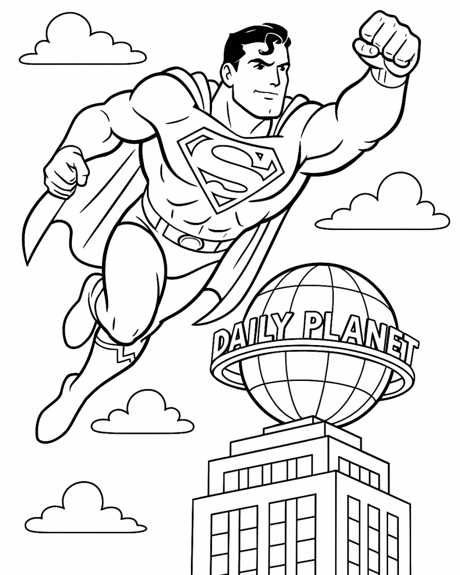 superman coloring pages