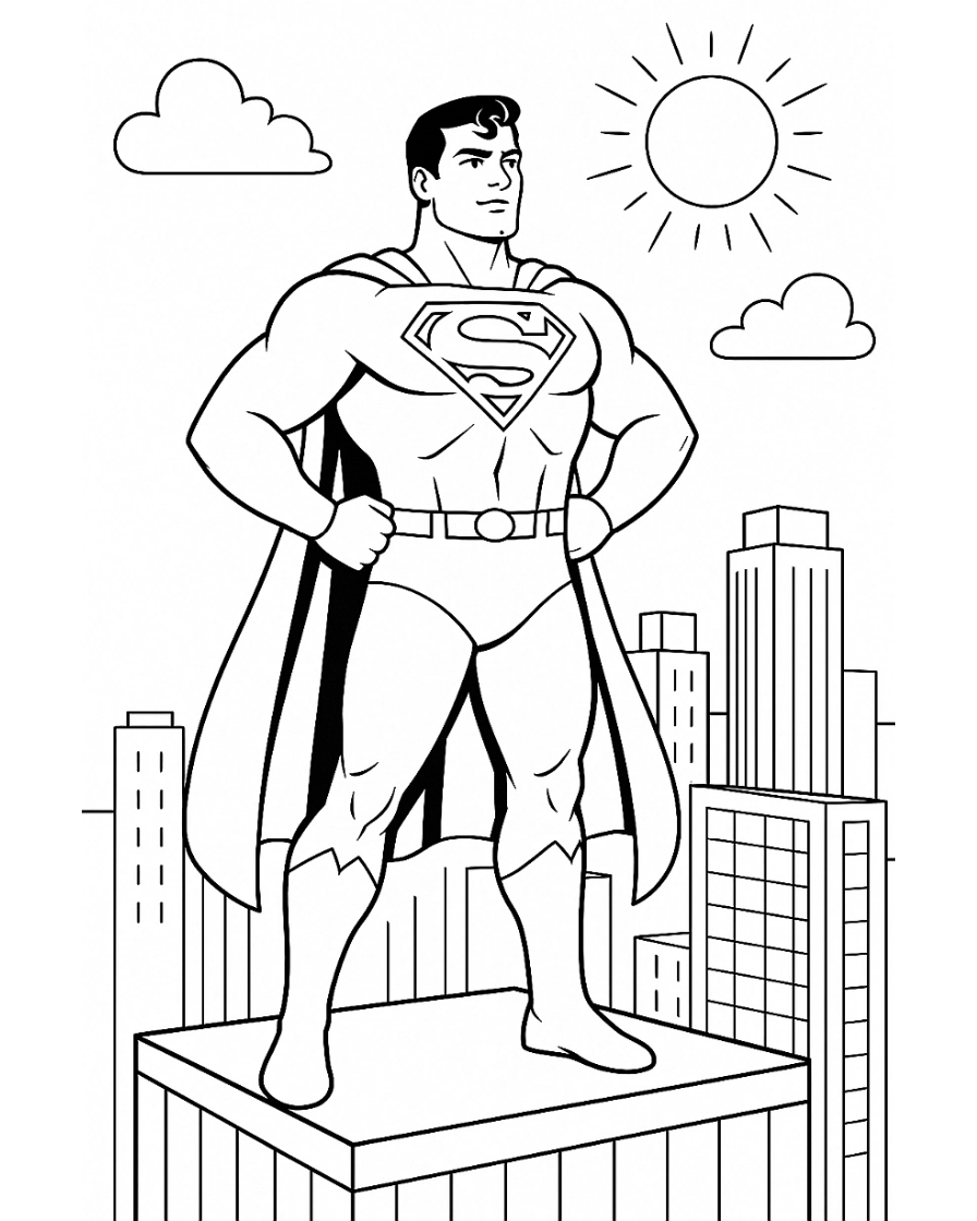 superman coloring pages