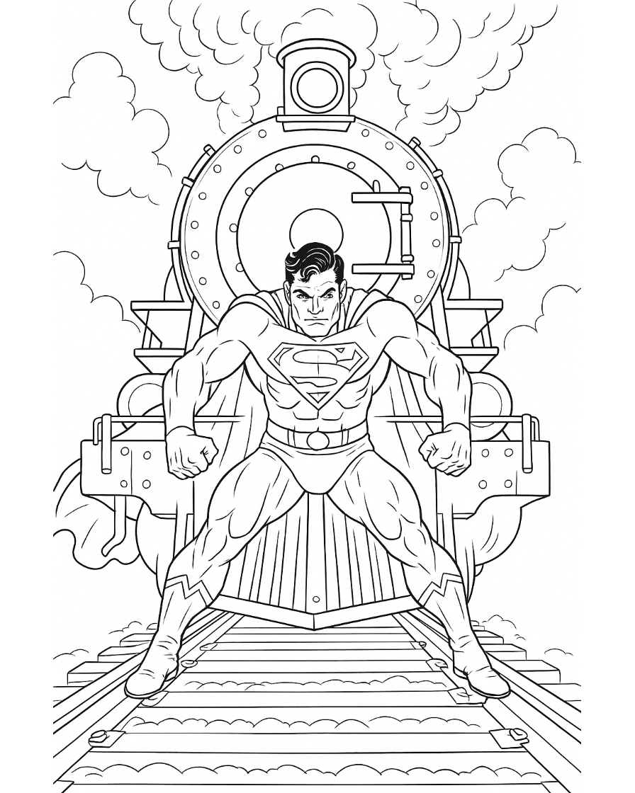 superman coloring pages