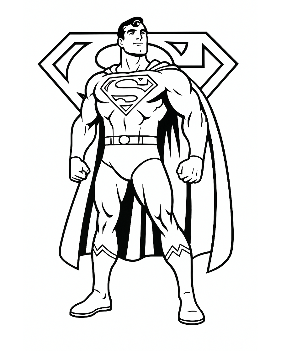 superman coloring pages