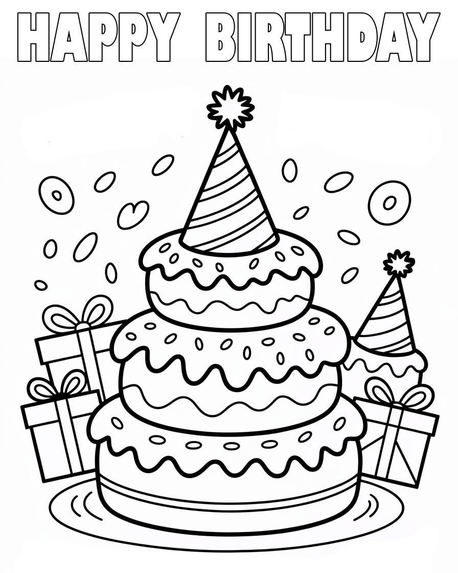 donut coloring page