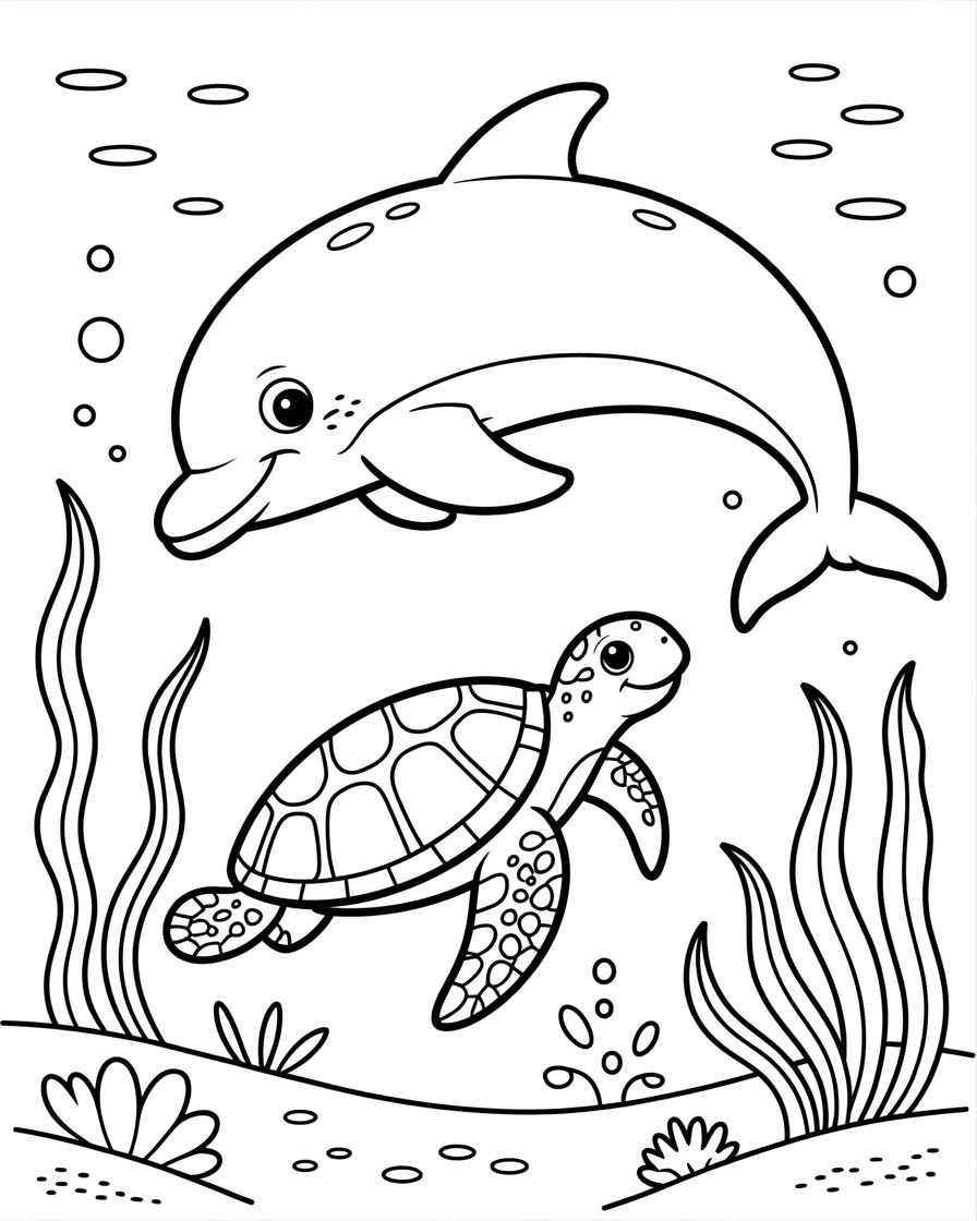 sea animals coloring pages
