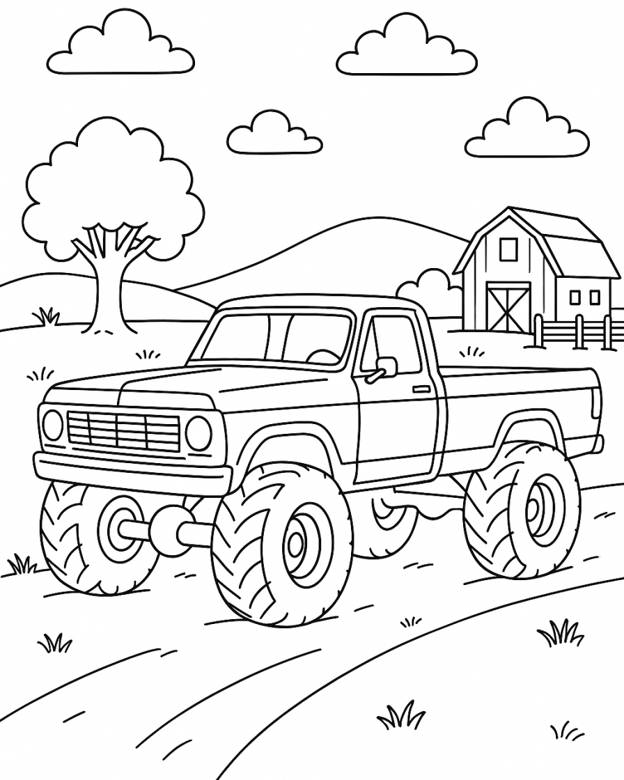truck coloring pages