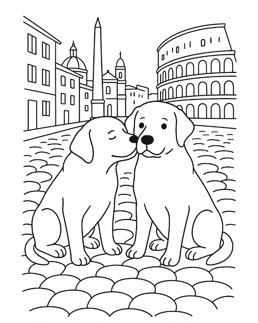 italian brainrot coloring pages