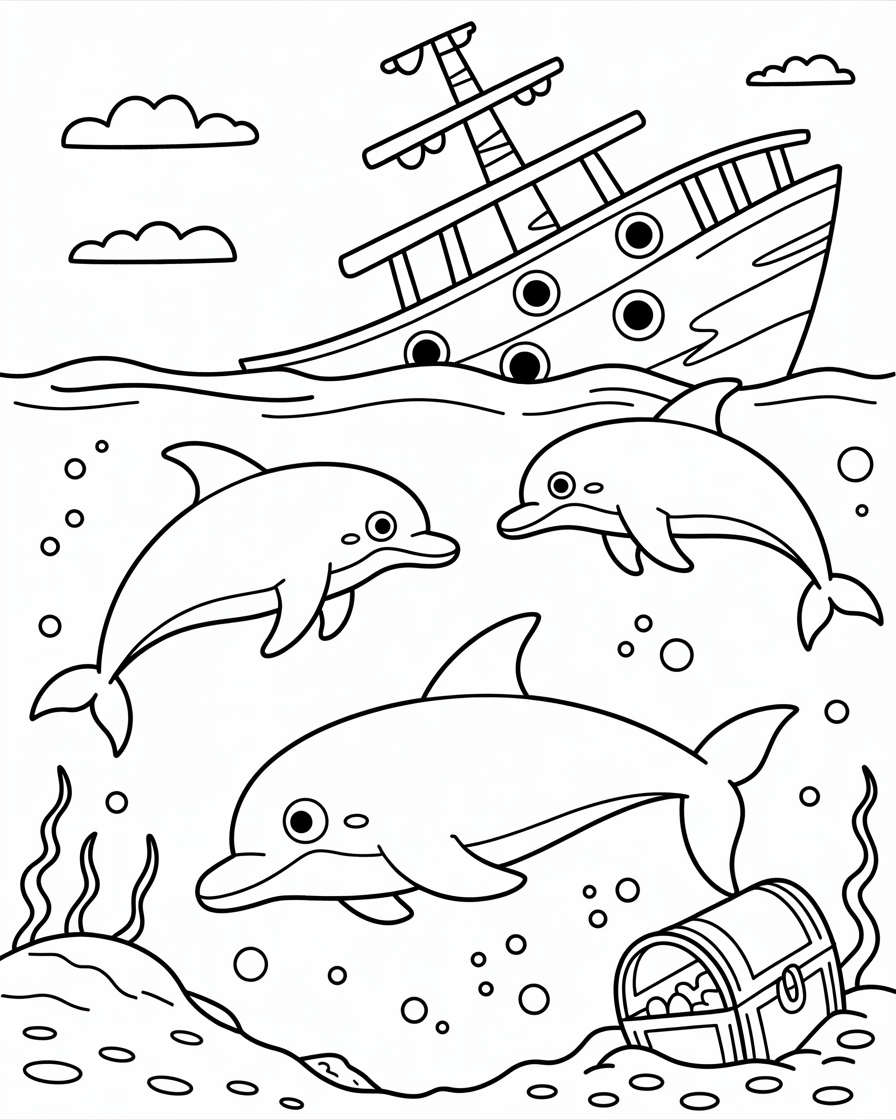 sea animals coloring pages