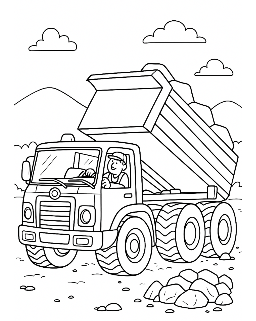 truck coloring pages