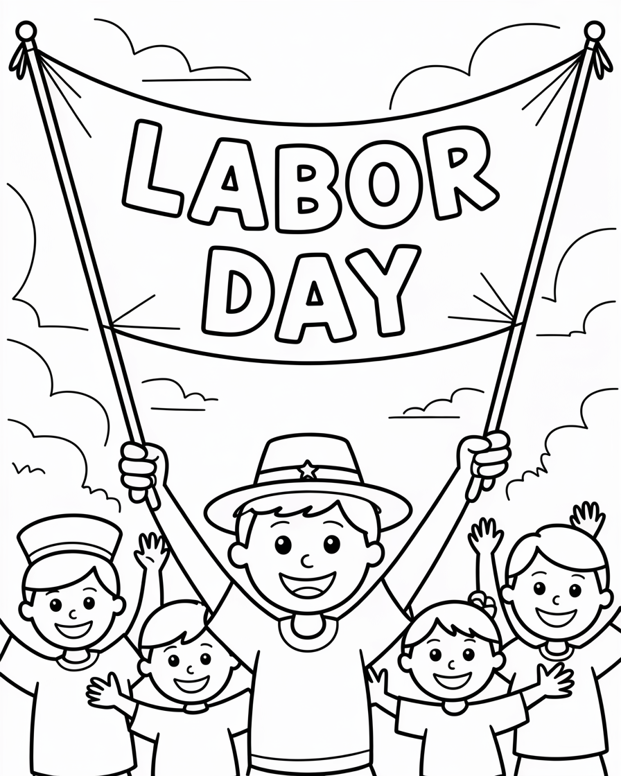labor day coloring pages