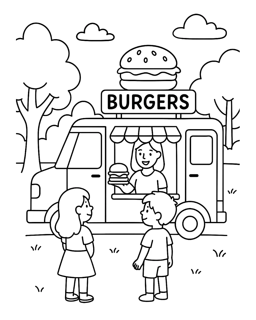 truck coloring pages